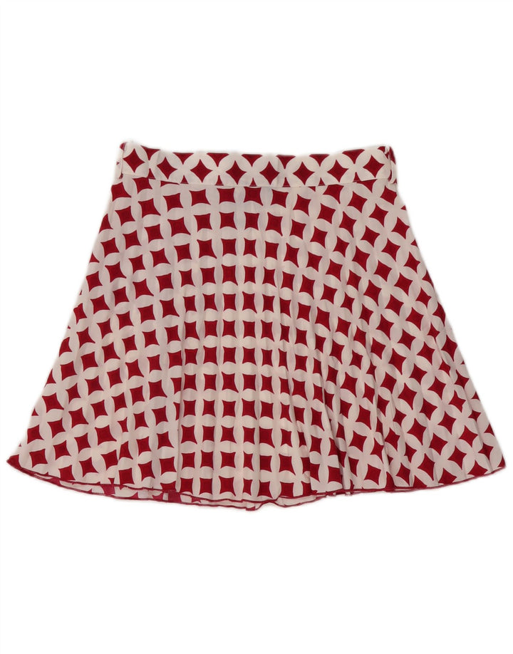 Fusta Mini Femei Zara Mediu W28 Alb Geometric