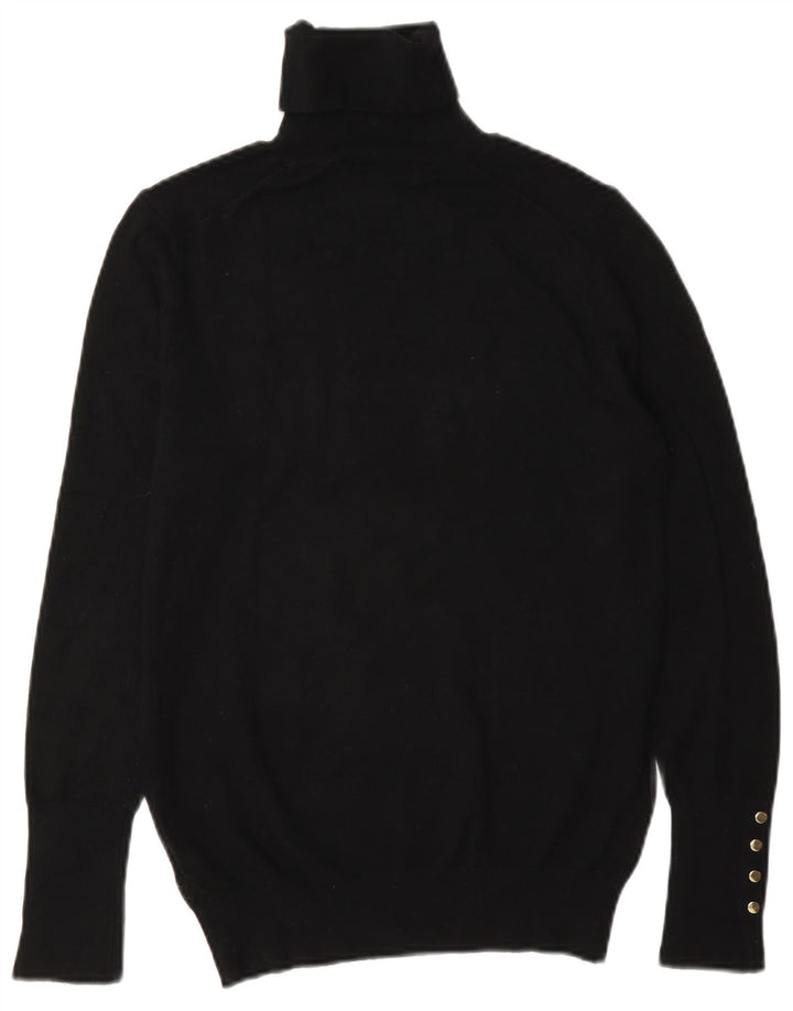 Pulover pentru femei cu gât rulat Zara UK 12 Medium Negru