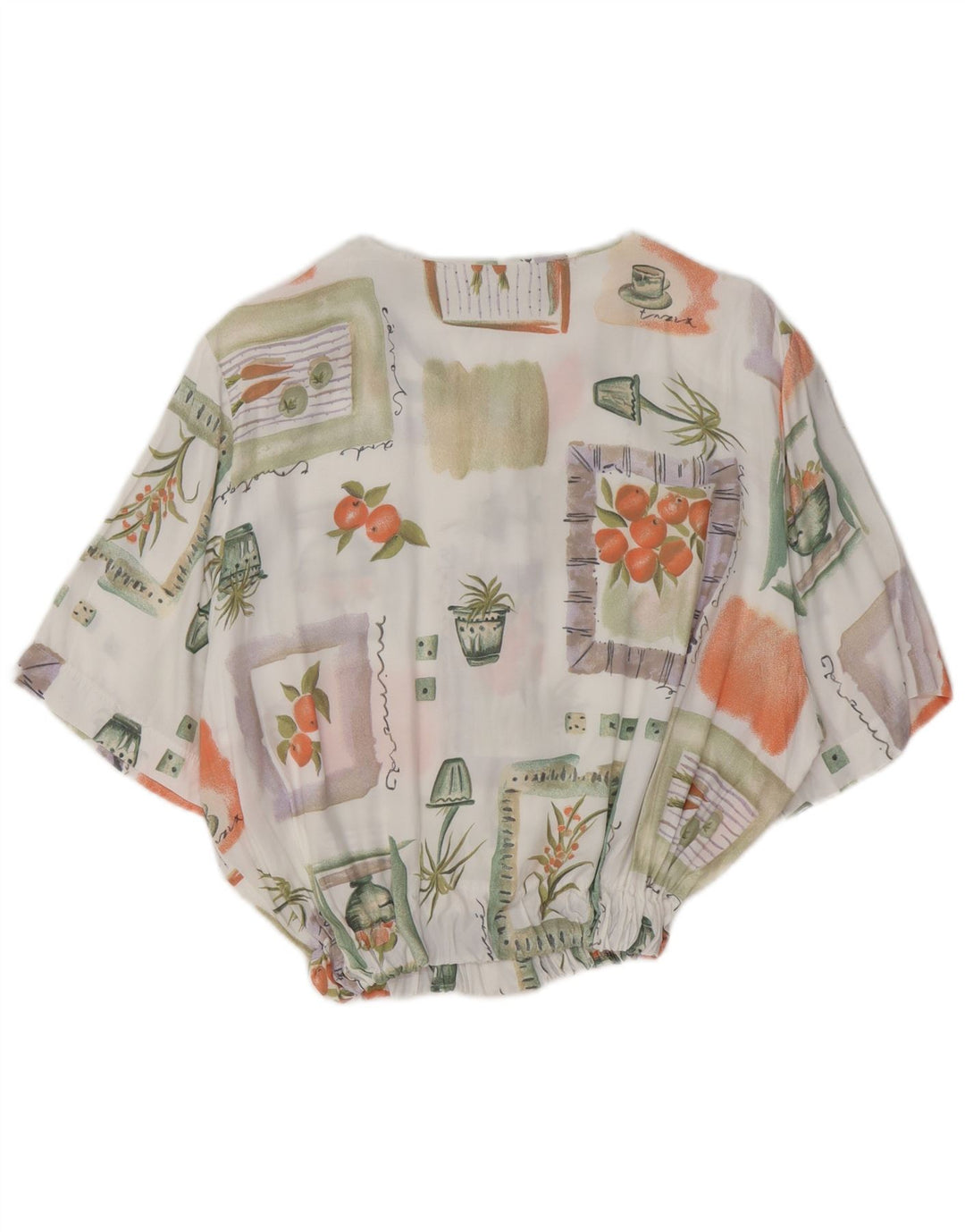 Bluză cămașă pentru femei VINTAGE cu model abstract IT 44 Medium Multicolor