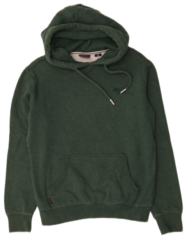 Pulover Superdry pentru bărbați, bumbac verde mic