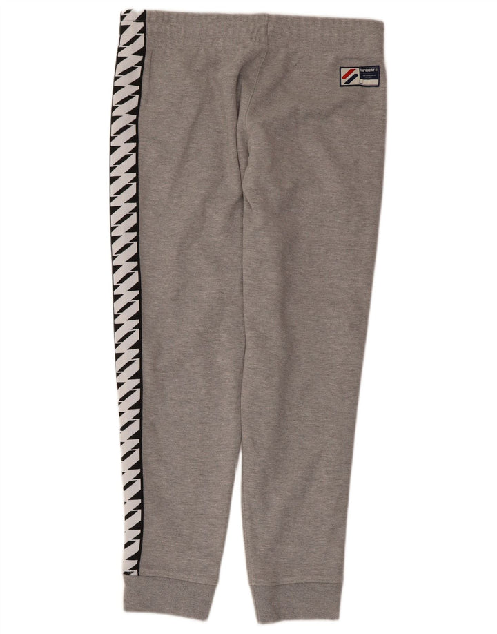 Pantaloni de trening grafic pentru bărbați Superdry Pantaloni de jogging Gri mediu Colorblock