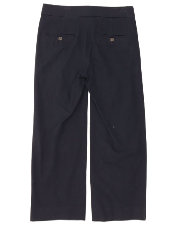 Pantaloni chino crop drepti pentru femei J. Crew US 00 2XS W26 L23 bleumarin