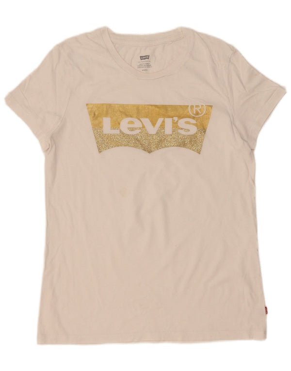 Tricou grafic Levi's pentru femei Top UK 10 Small White