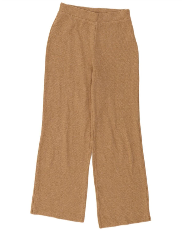 Pantaloni de trening Zara pentru femei UK 10 Mici Bej Poliester