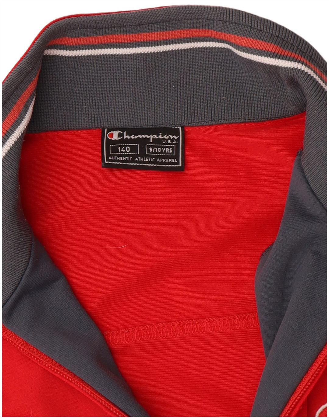 CHAMPION Boys Tracksuit Top Jacket 9-10 Years Red
