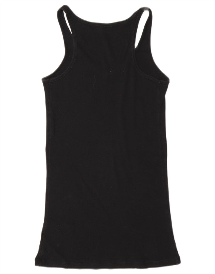 Vestă grafică pentru femei Guess, UK 8, bumbac negru mic