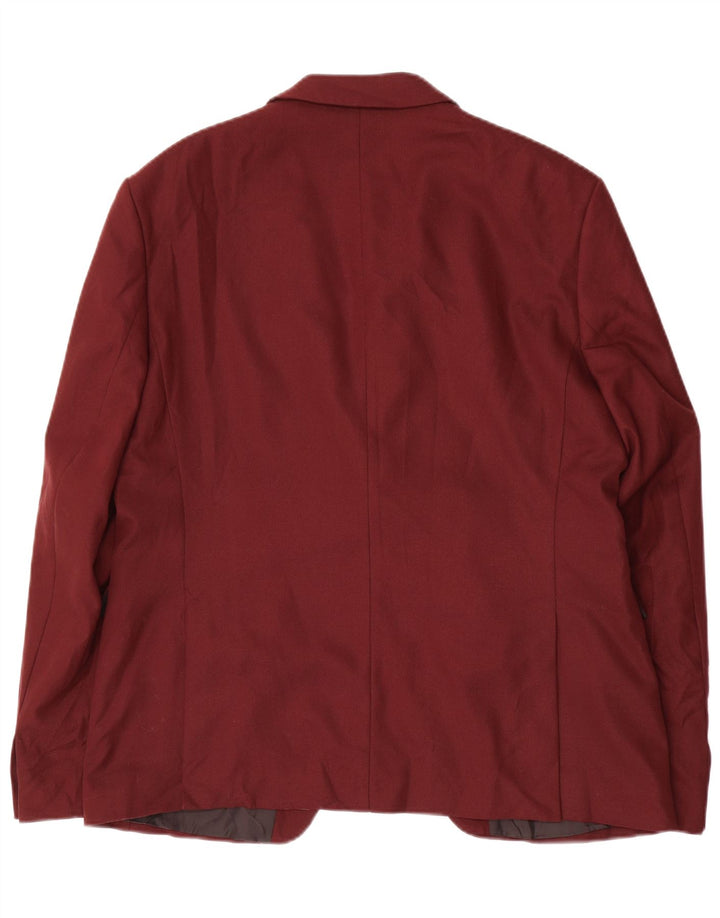 Jachetă pentru bărbați Zara cu 1 nasture EU 54 XL Bordeaux