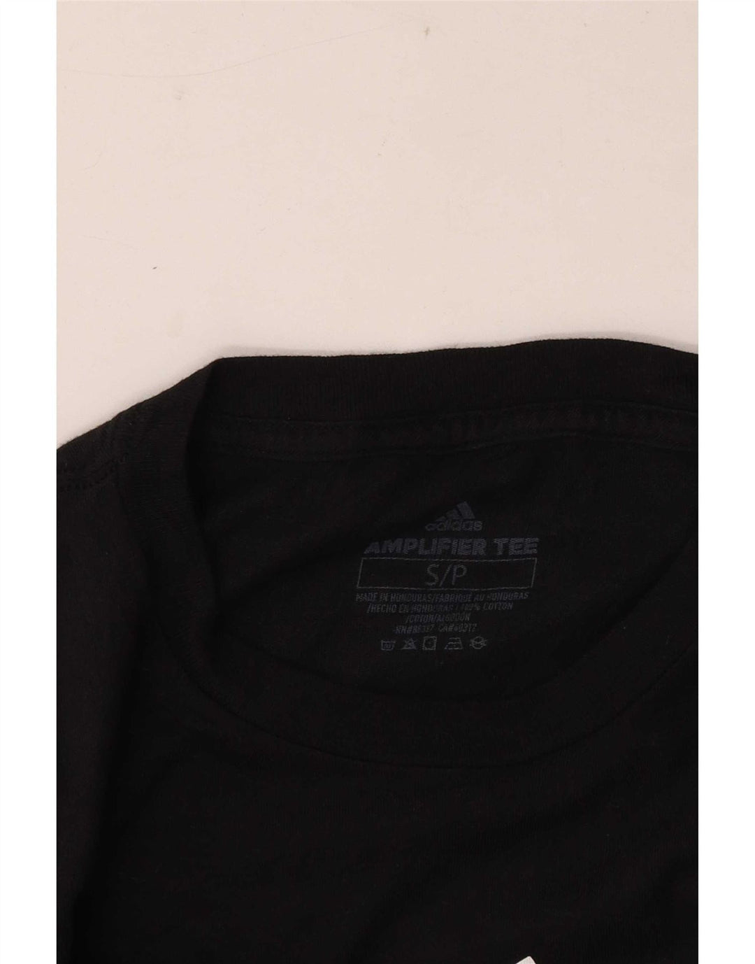Tricou cu mânecă lungă pentru bărbați Adidas, bumbac negru mic