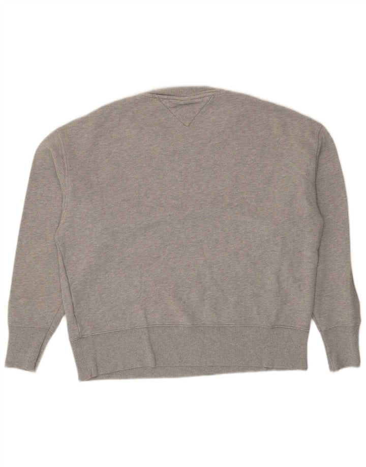 Hanorac pentru bărbați Tommy Hilfiger Pulover mare, gri bumbac cu pete