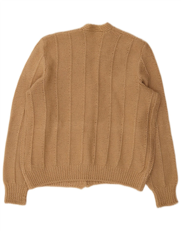 Pulover Cardigan Vintage pentru Damă UK 14 Mare Bej