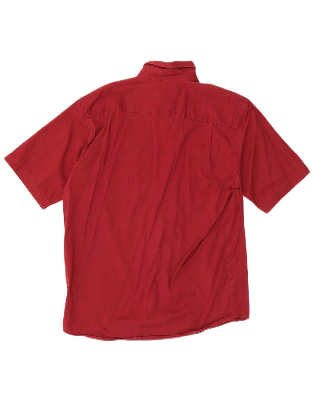Cămașă pentru bărbați Wrangler cu mânecă scurtă, bumbac mediu burgundy