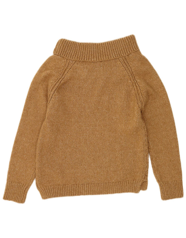 Pulover pentru damă Massimo Dutti cu gât barcă UK 14 maro mediu acrilic