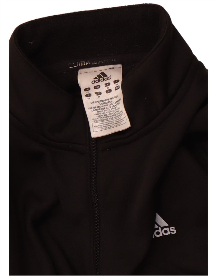 Top de trening Climawarm Pullover ADIDAS UK 12 Medium Negru