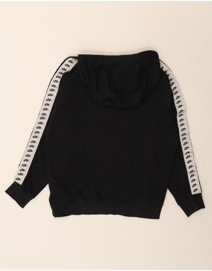 Pulover NIKE pentru bărbați cu glugă grafică, mediu negru, bumbac color bloc