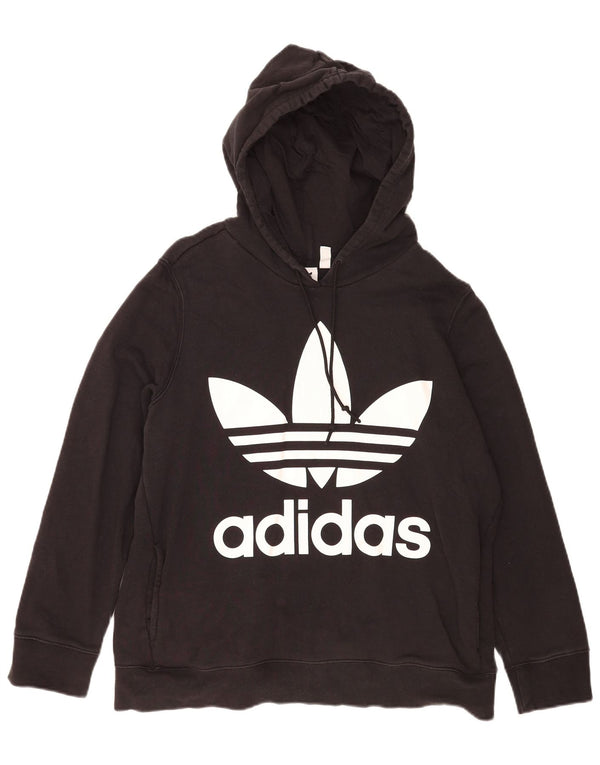 Pulover Adidas pentru femei Graphic Hoodie UK 20 2XL Bumbac negru