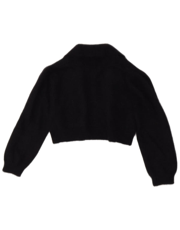 MONSOON Pulover Bolero Cardigan cu mâneci 3/4 pentru femei UK 12 Medium Negru