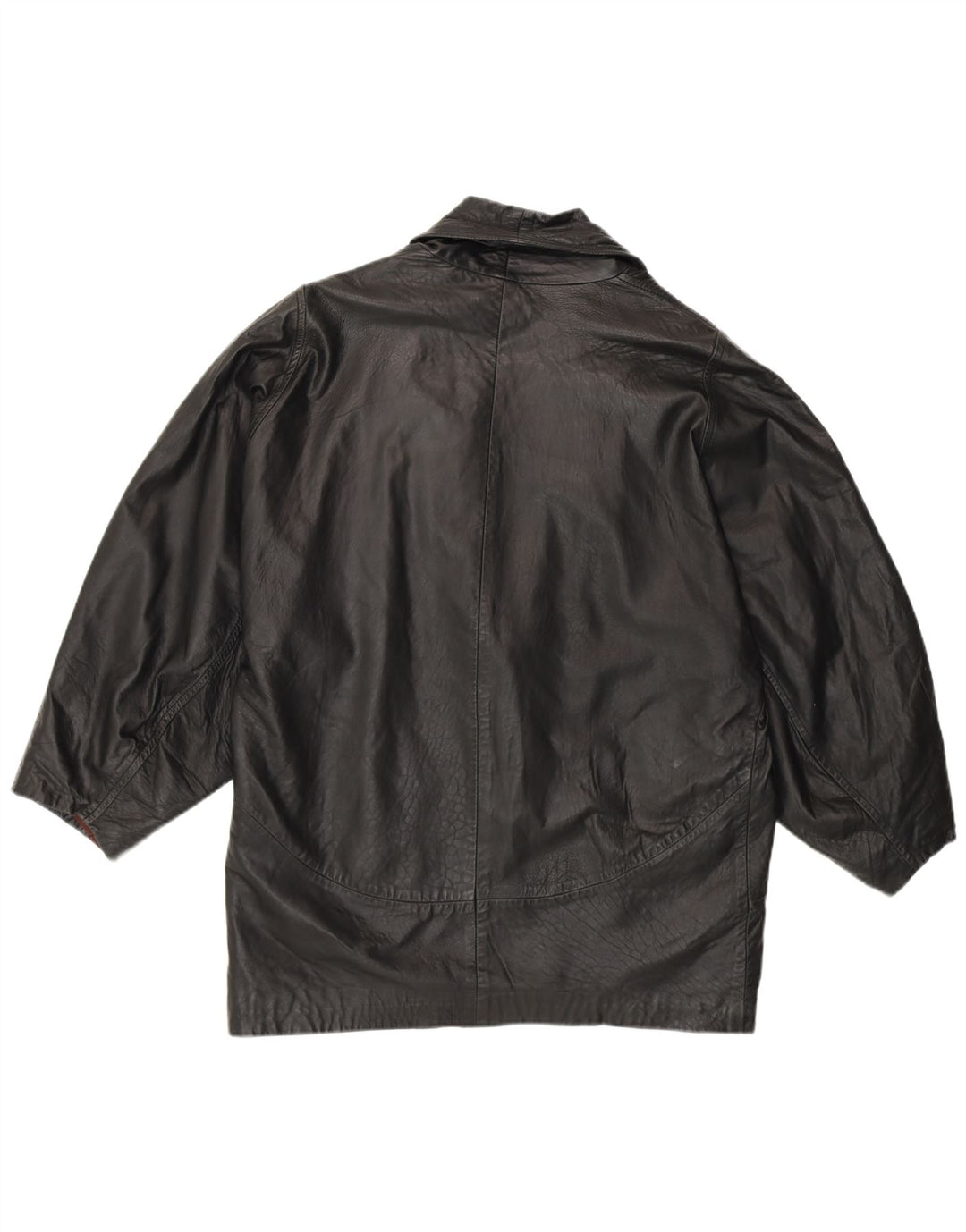 Jachetă de piele vintage pentru femei UK 16, mare, neagră