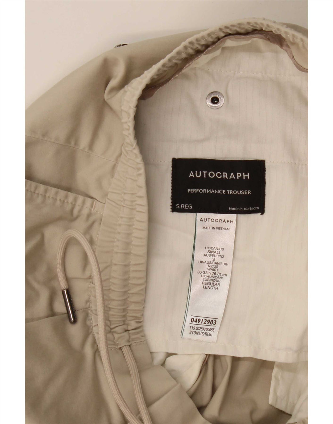 Marks & Spencer Pantaloni chino subțiri Autograph pentru femei Mici L30 L32 Bej