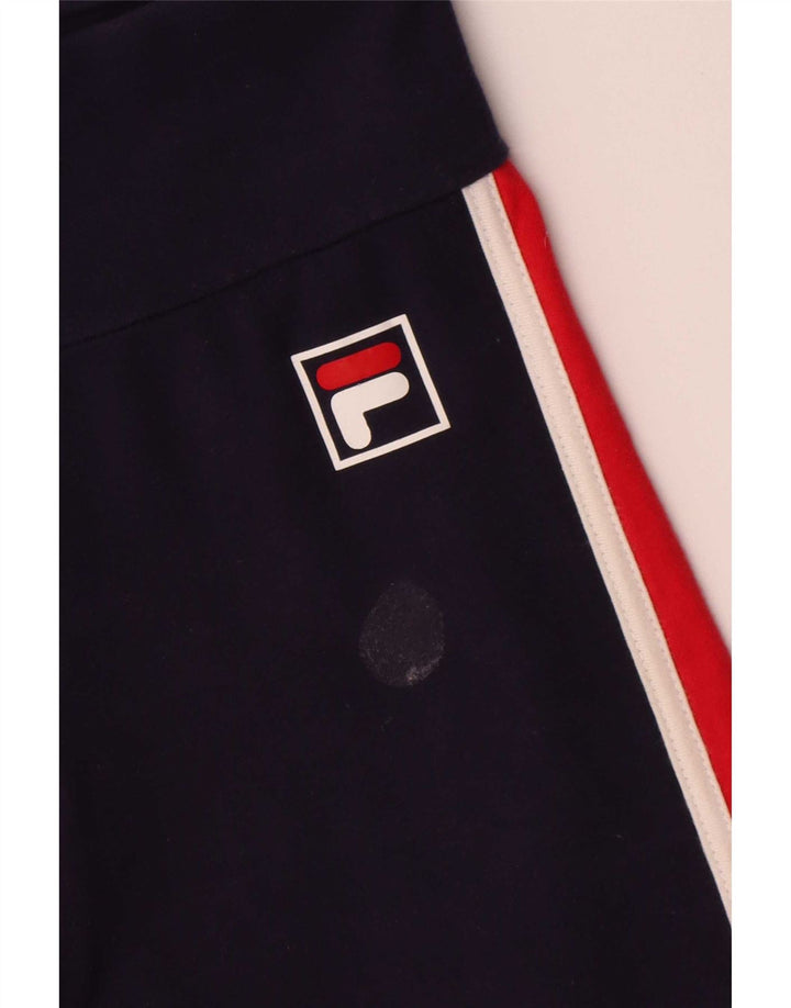 Leggings pentru femei Fila UK 10 mici, albastru marin, color block