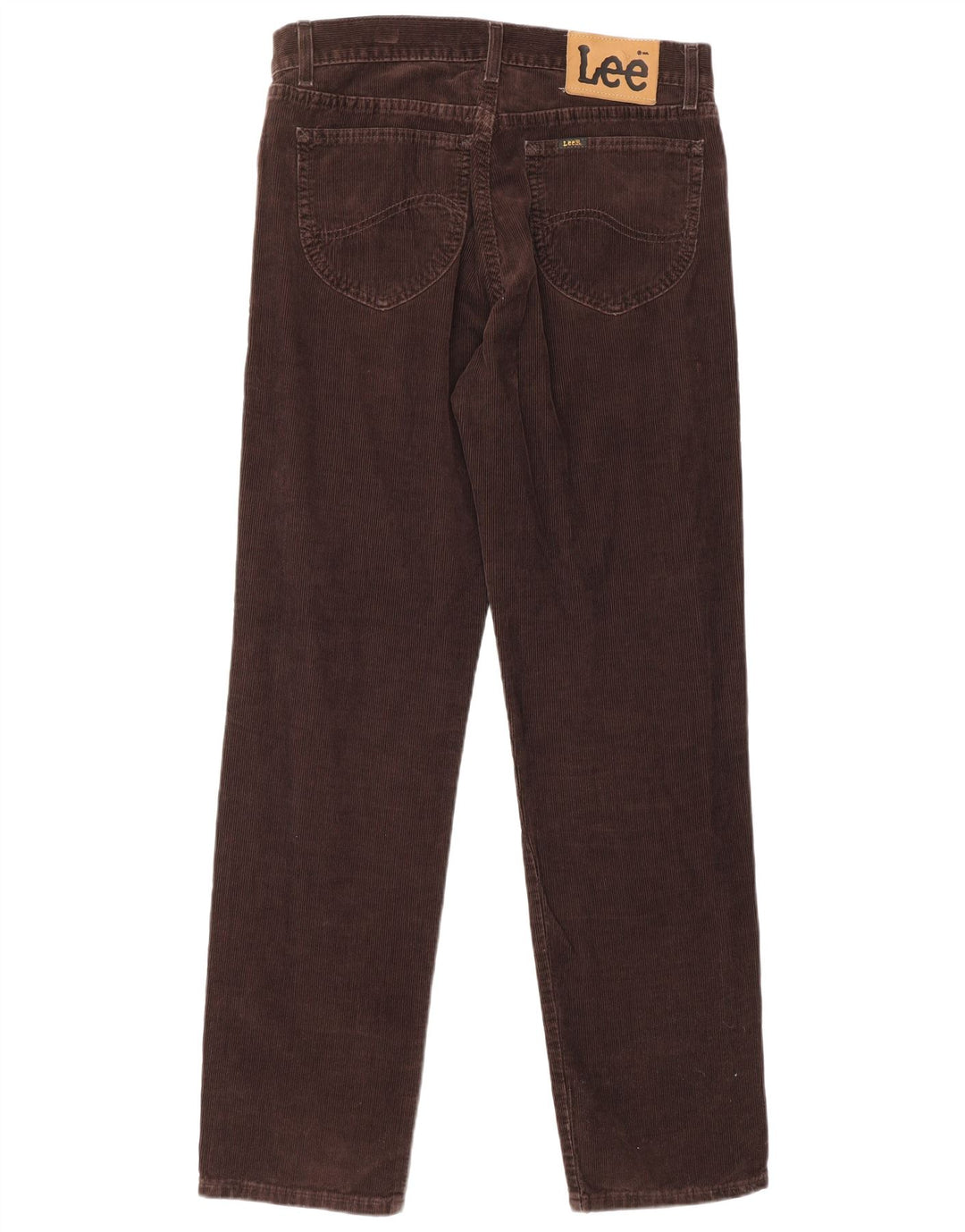 Pantaloni LEE Brooklyn drepte pentru bărbați din velur, L32 L32, bumbac maro