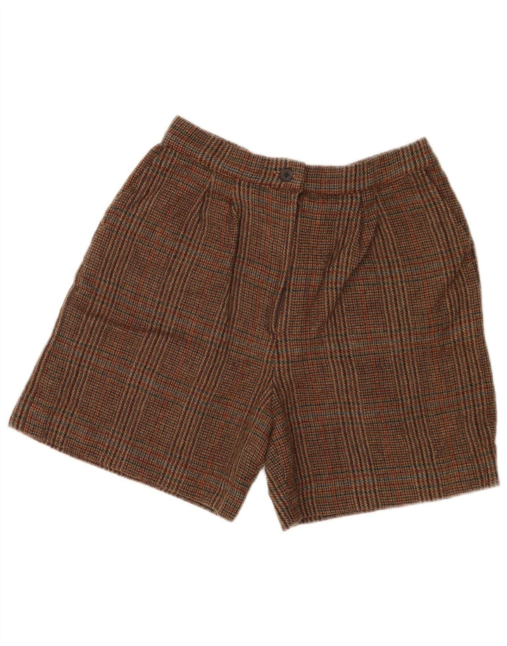 Pantaloni scurti chino vintage pentru femei W28 Medium Brown Check