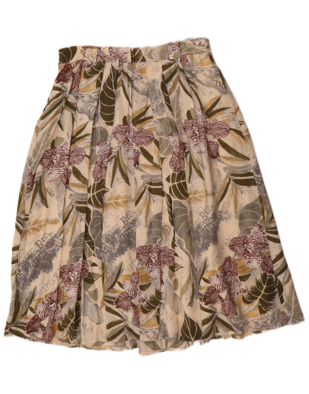 Fusta Plisată Vintage Femei EU 40 Medium W30 Multicolor Floral