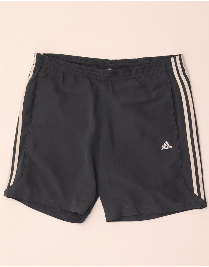 Pantaloni scurți sport pentru bărbați Adidas Climalite, gri mediu, poliester