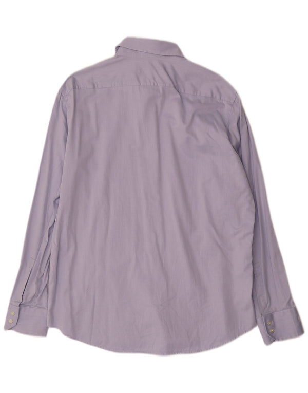 Cămașă Hugo Boss pentru bărbați, cu formă normală, mărimea 44 17 1/2 XL, bumbac albastru