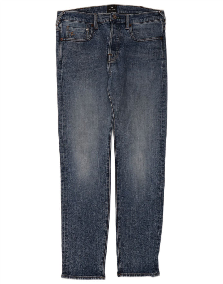 Blugi slim pentru bărbați Paul Smith W32 L30 bumbac albastru