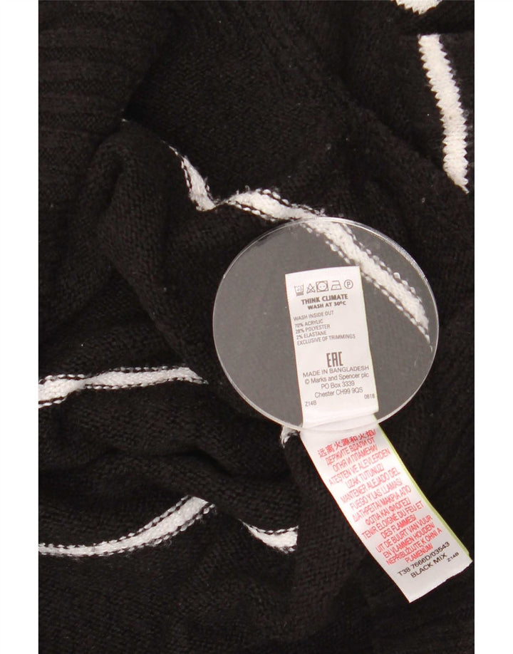 Pulover cu gât țestoasă pentru femei Marks & Spencer UK 14 Medium Negru