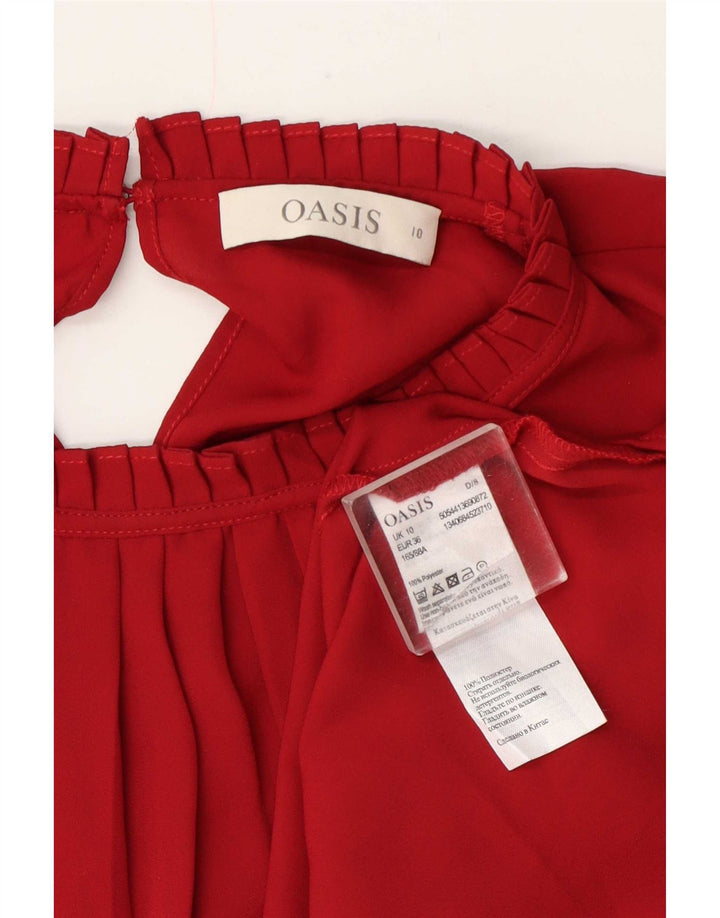Bluză pentru femei Oasis UK 10 Poliester roșu mic