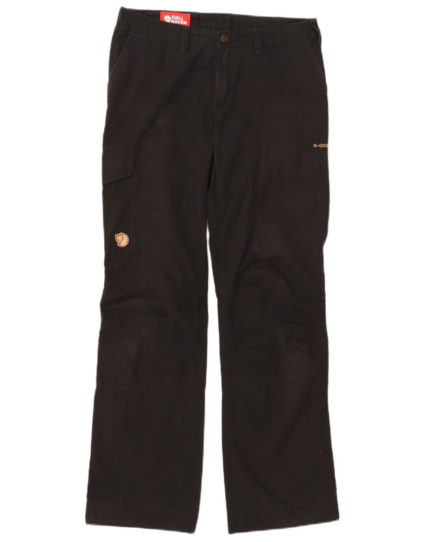 Pantaloni cargo drepti pentru femei Fjall Raven EU 36 Small W30 L31 Negru