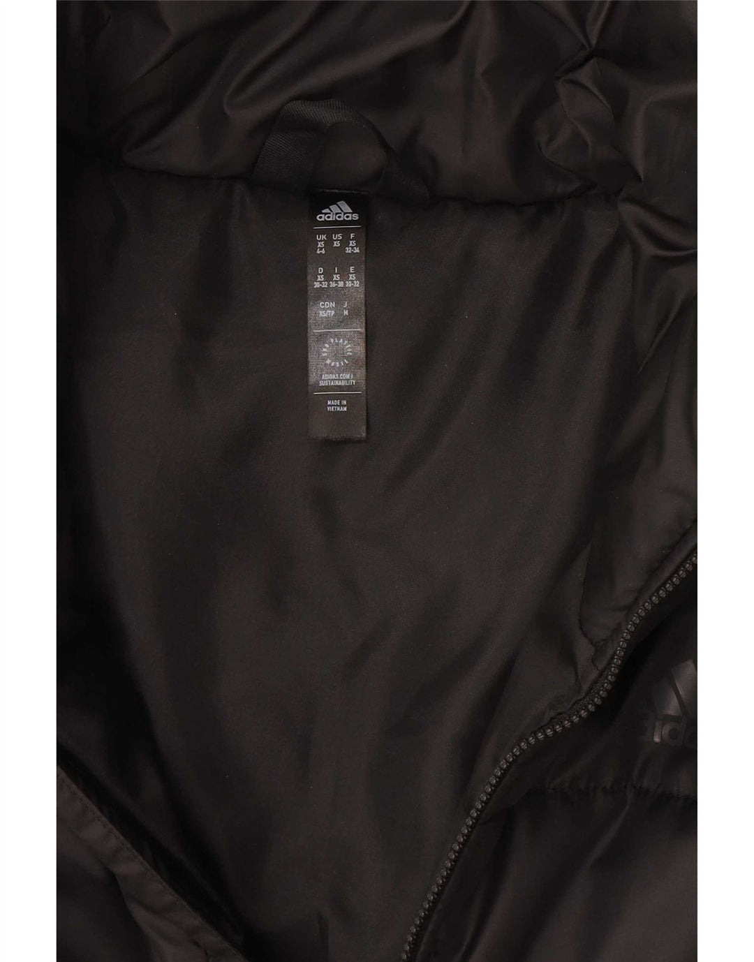 Jachetă Adidas Crop pentru femei UK 4/6 XS Negru