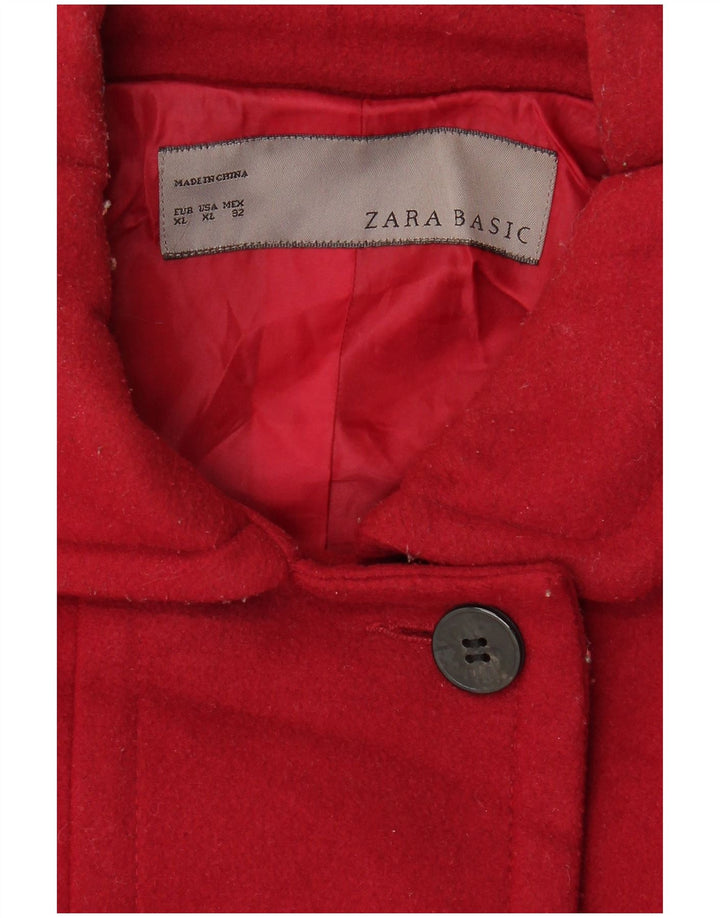 Palton pentru femeie Zara UK 18 XL Roșu