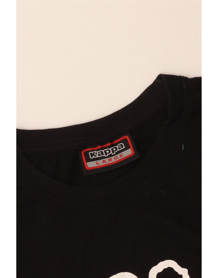 Tricou grafic Kappa pentru femei Top UK 16 Large Black
