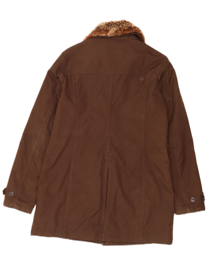 Jachetă căptușită pentru femei Woolrich UK 14, maro mediu, nailon