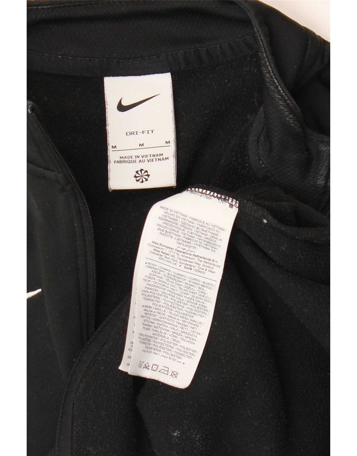Pulover Nike Dri Fit pentru femei UK 14 Medium Black Colorblock