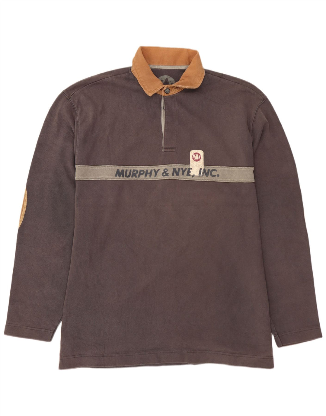 MURPHY & NYE Tricou polo pentru bărbați Sailmakers Graphic Rugby 2XL, gri, bloc de culoare