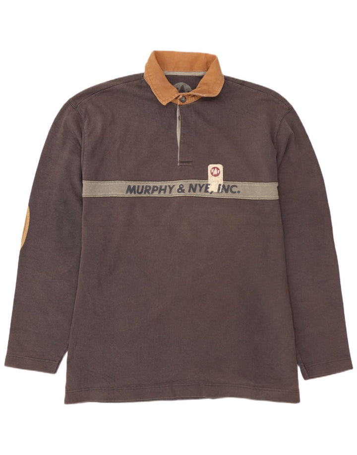 MURPHY & NYE Tricou polo pentru bărbați Sailmakers Graphic Rugby 2XL, gri, bloc de culoare