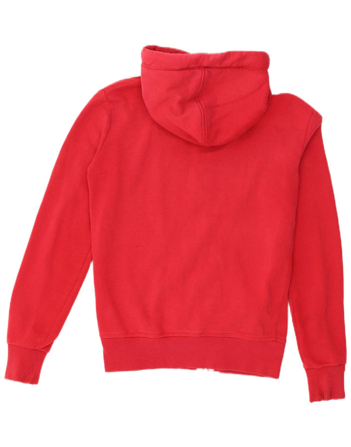 Pulover Superdry pentru bărbați, cu fermoar, bumbac, roșu