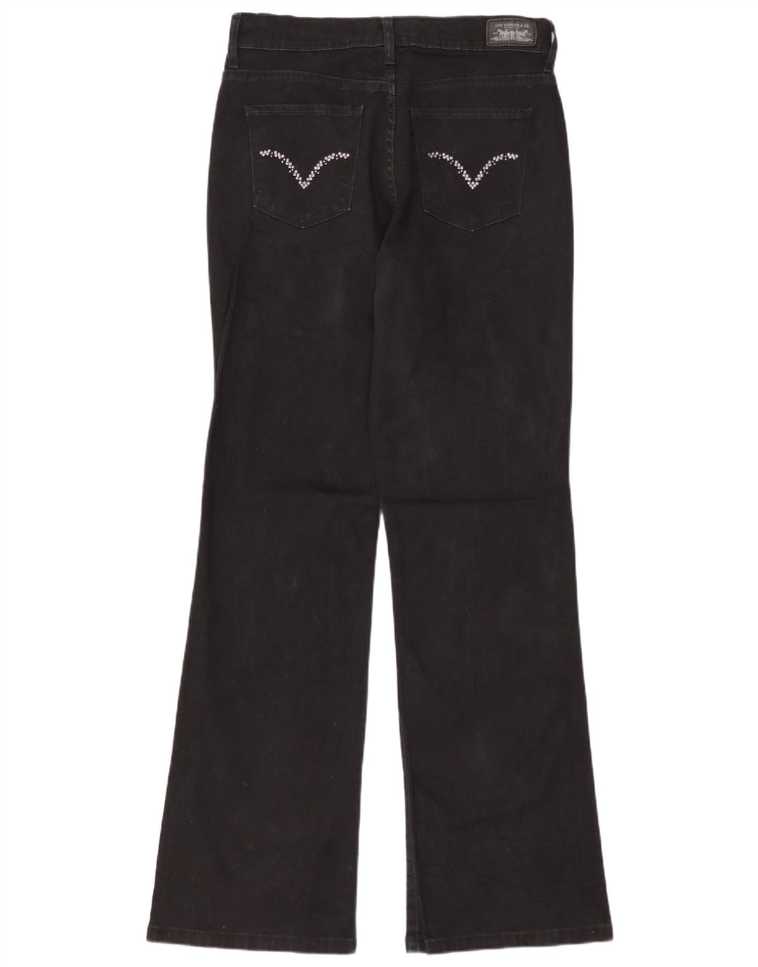 Blugi LEVI'S 512 Bootcut pentru femei US 6 Medium W28 L31 Negri