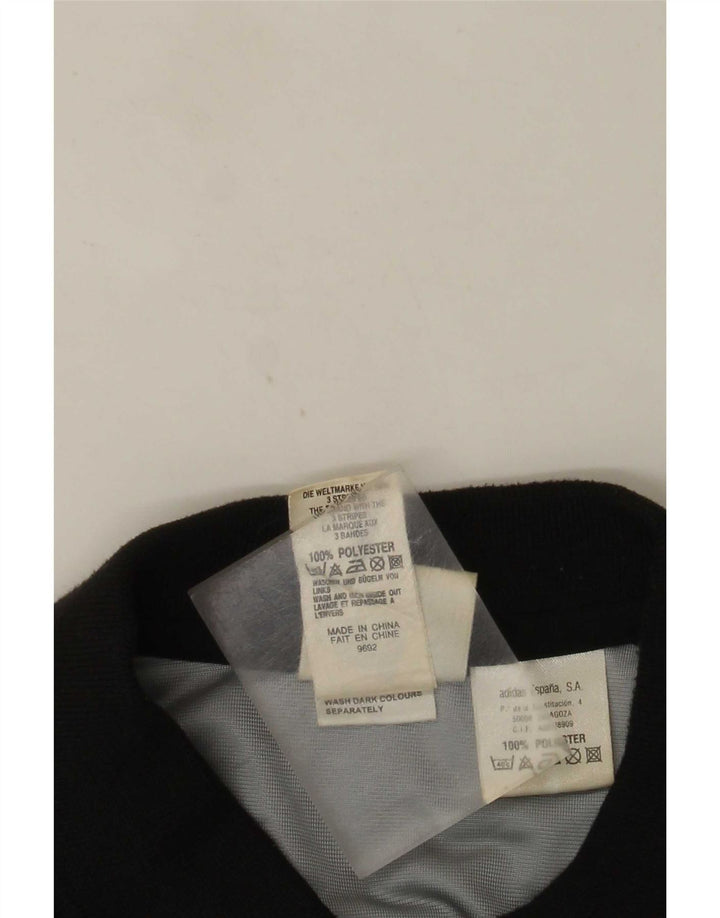 Tricou polo cu grafic pentru bărbați Adidas UK 36/38 Poliester negru mic