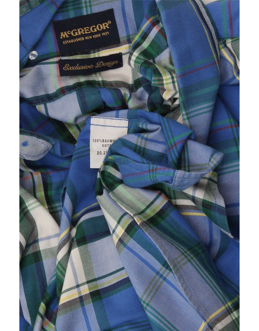 McGregor Cămașă pentru bărbați Medium Blue Check Bumbac