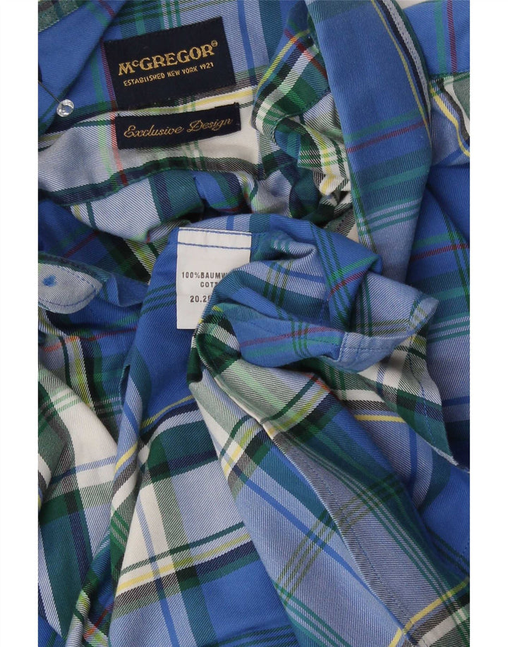 McGregor Cămașă pentru bărbați Medium Blue Check Bumbac