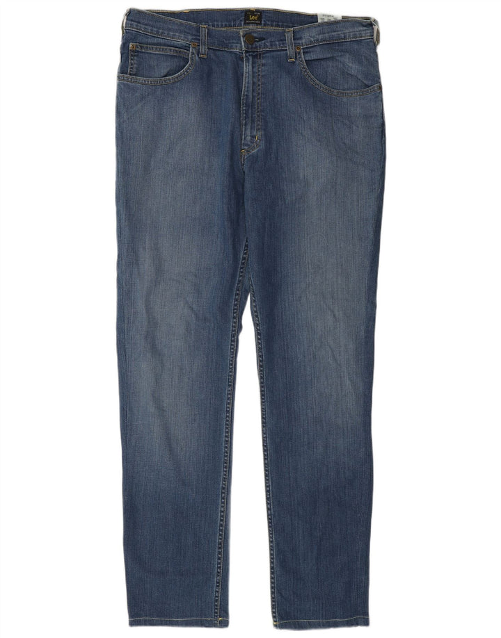 Blugi Lee Brooklyn Straight pentru bărbați W36 L32 Bumbac albastru
