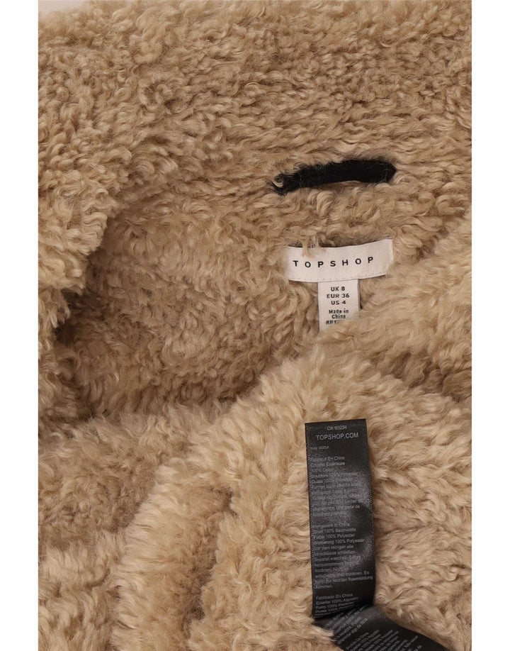 Topshop Jachetă oversized din velur pentru femei UK 8 Small Black Colorblock