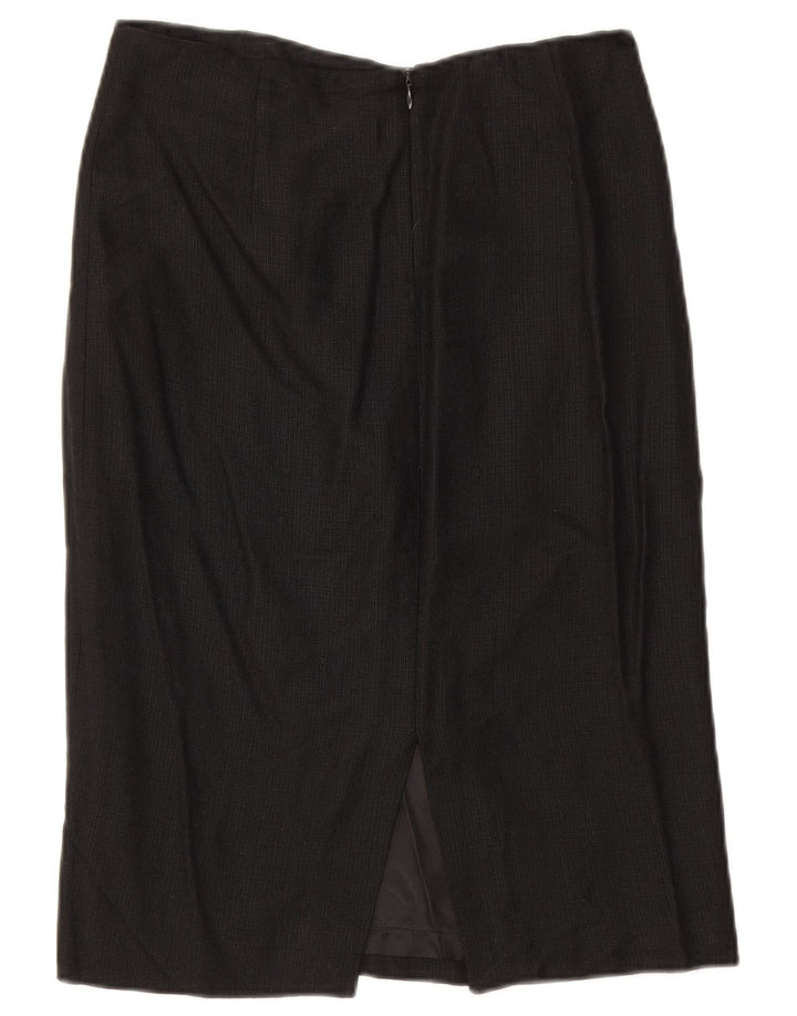 Fusta Dreptă Femei Zara EU 38 Mic W28 Rayon Negru