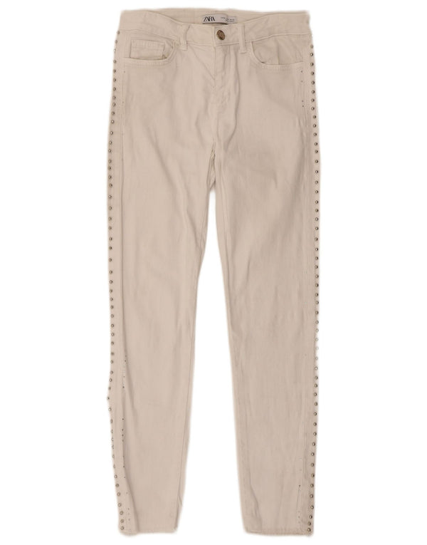 Blugi skinny dama Zara EU 34 2XS L24 L27 Alb
