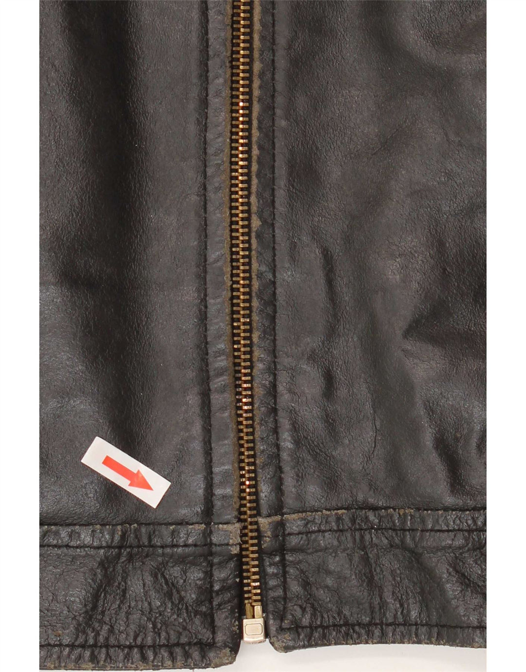 Geacă de piele vintage pentru femei IT 50 XL neagră