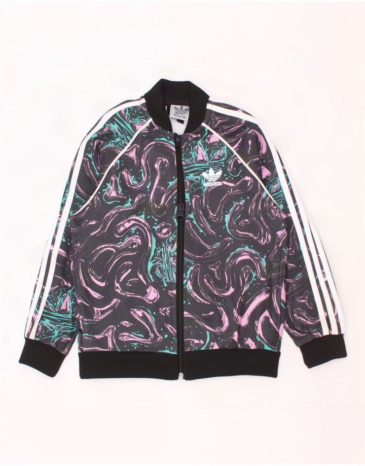 Jachetă de top pentru trening Adidas Fete Abstracte Model 2-3 Ani Multicolor